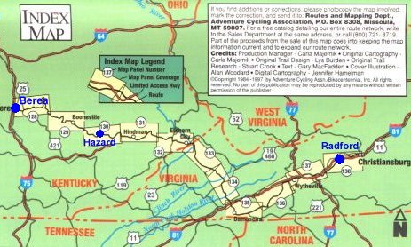 Detailkarte 2: Virginia/Kentucky